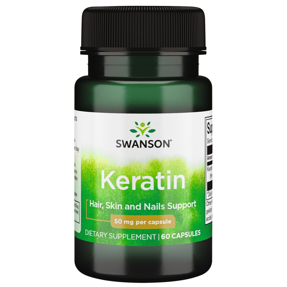 Swanson Keratīns 50 mg 60 kapsulas
