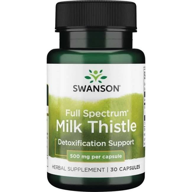 Swanson pilna spektra mārdadzis 500 mg - mārdadzis 30 kapsulas