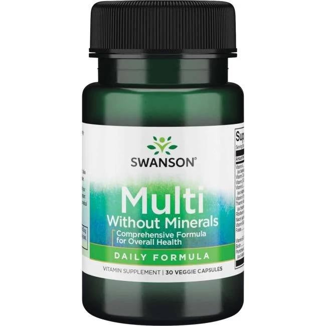 Swanson Multi bez minerālvielām 30 kapsulas
