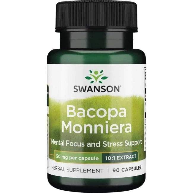 Swanson Bacopa Monniera 50 mg - ekstrakts 10:1 90 kapsulas