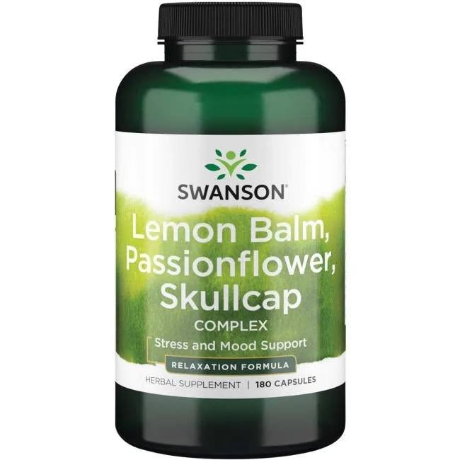 Swanson Melisas, pasifloru un skūteliņu komplekss 180 kapsulas