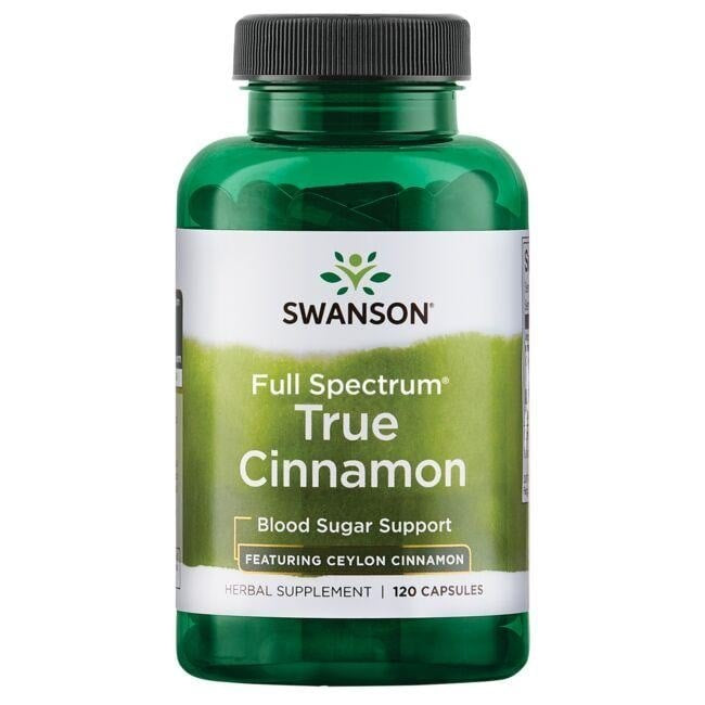Swanson pilna spektra īstais kanēlis, 300 mg, 120 kapsulas