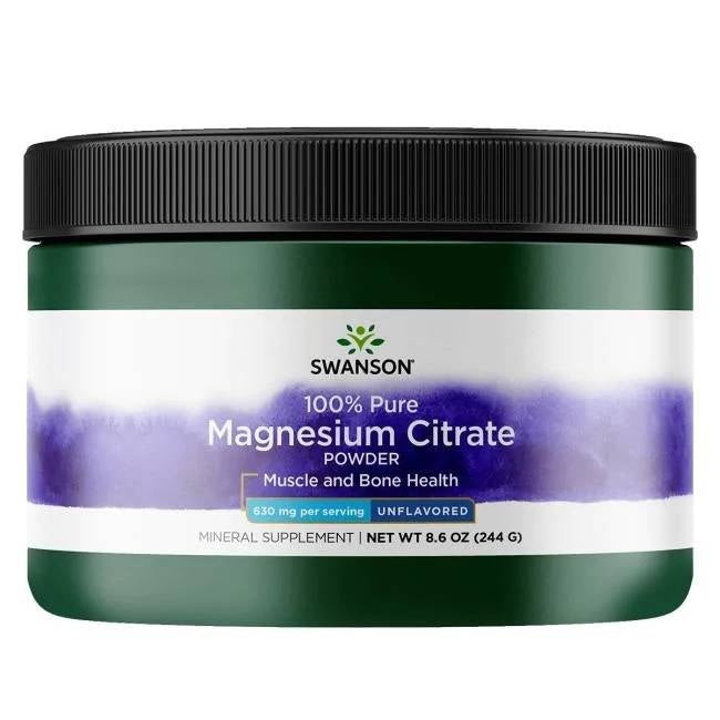 Swanson magnija citrāts – 100% tīrība 244 g