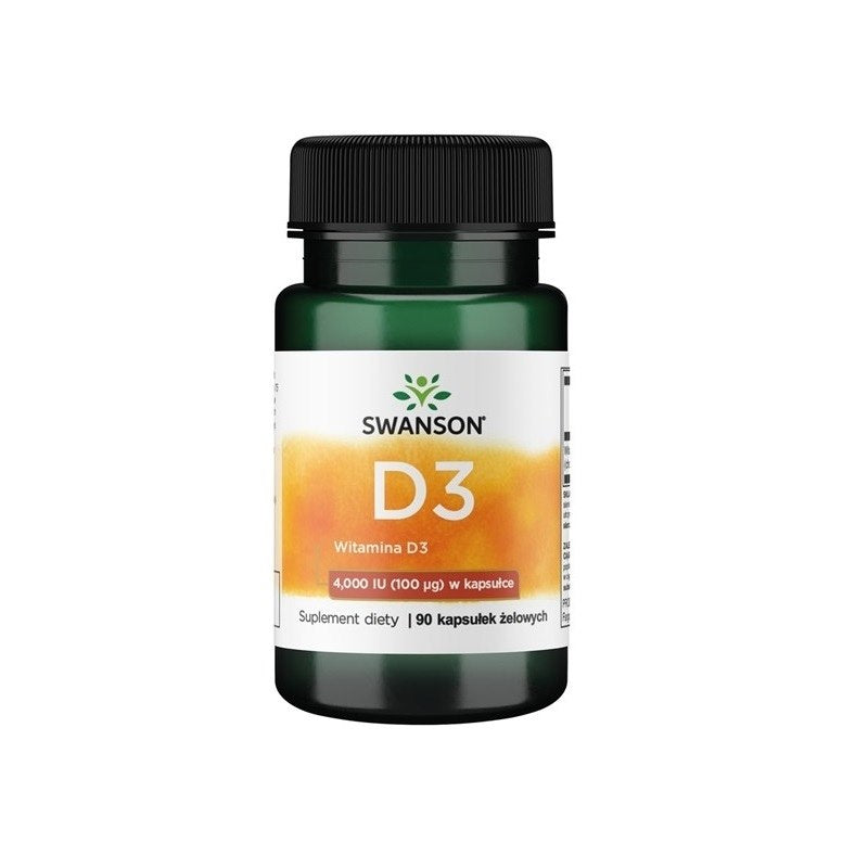 Swanson Vitamīns D3 4000 SV 90 kapsulas