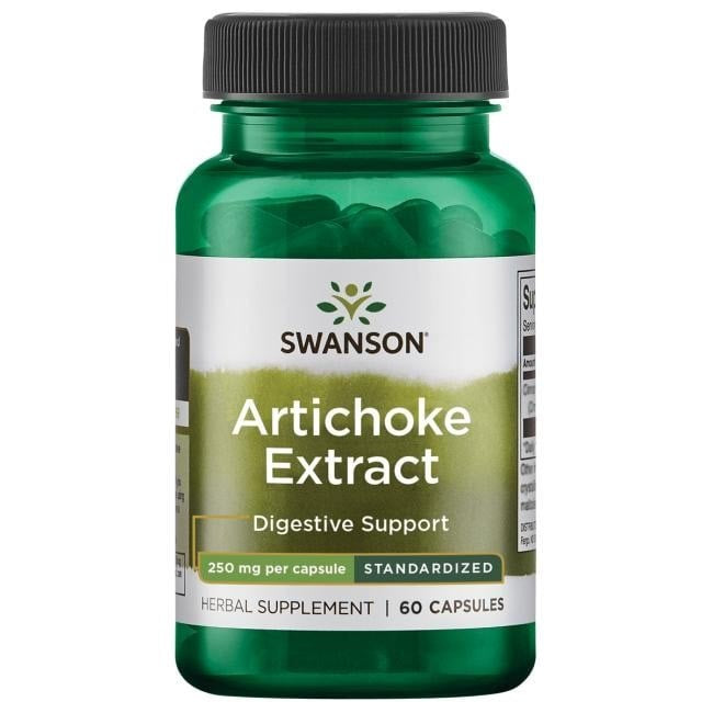 Swanson Artišoku ekstrakts - Artišoks 250 mg 60 kapsulas