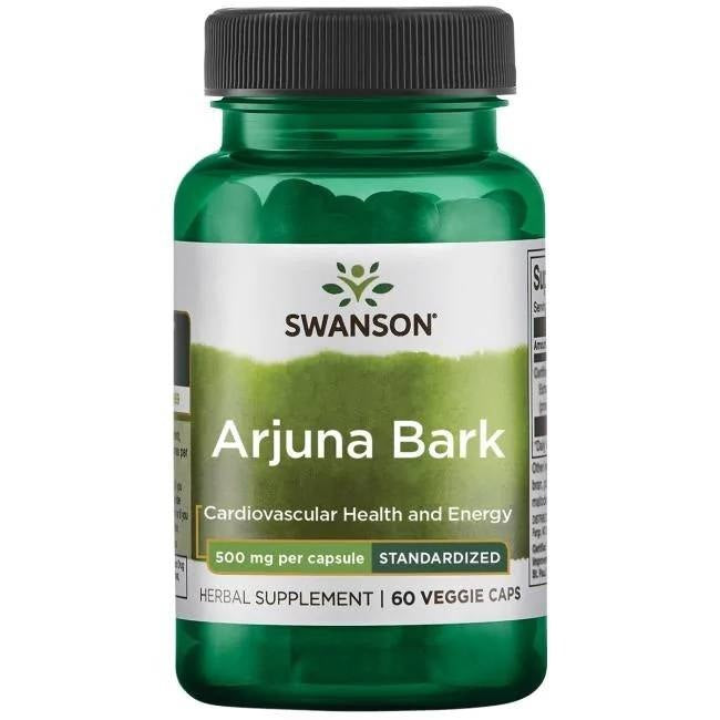 Swanson Arjuna ekstrakts 500 mg 60 kapsulas