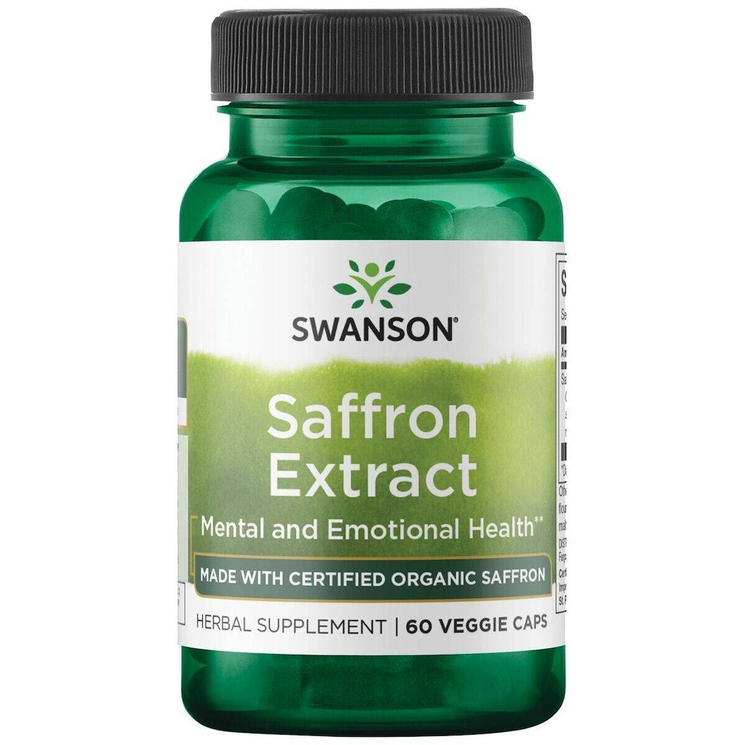 Swanson safrāna ekstrakts - safrāns 30 mg 60 kapsulas