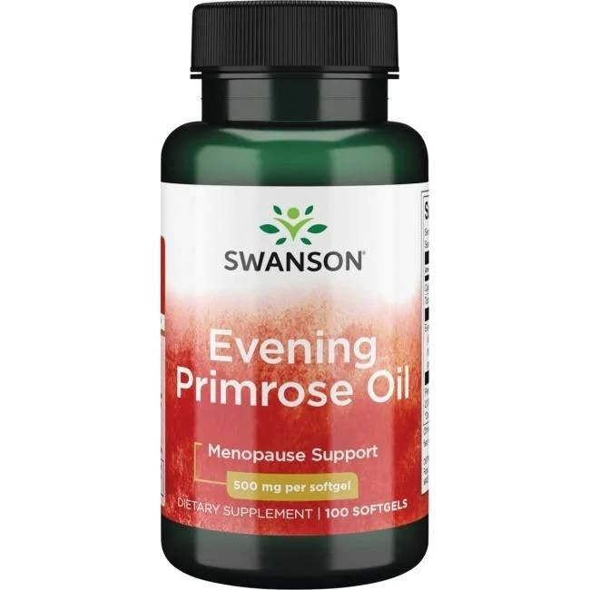 Swanson naktssveces eļļa 500 mg 100 kapsulas