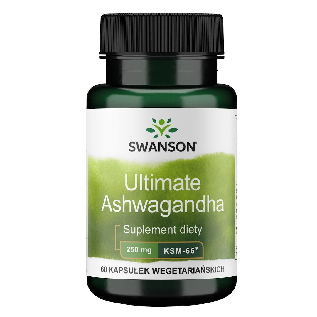 Swanson Ashwagandha KSM-66 250 mg 60 kapsulas
