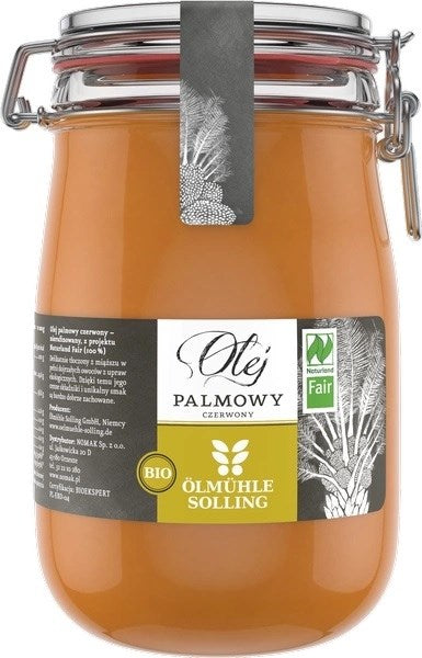 ÖLMÜHLE SOLLING Bioloģiskā sarkanā palmu eļļa 1000 ml