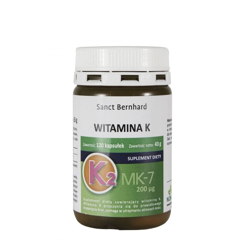 KRAUTERHAUS SANCT BERNHARD Vitamīns K2 MK7 120 kapsulas