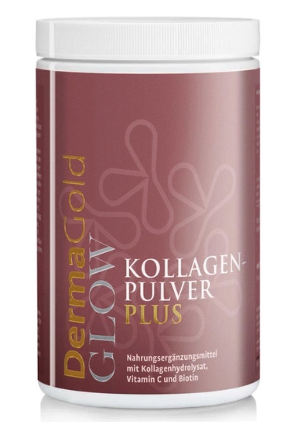 KRAUTERHAUS SANCT BERNHARD DermaGold GLOW Plus – kolagēns ar C vitamīnu un biotīnu 400 g