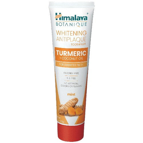 HIMALAYA Balinoša zobu pasta pret aplikumu ar kurkumu un kokosriekstu eļļu 75 ml