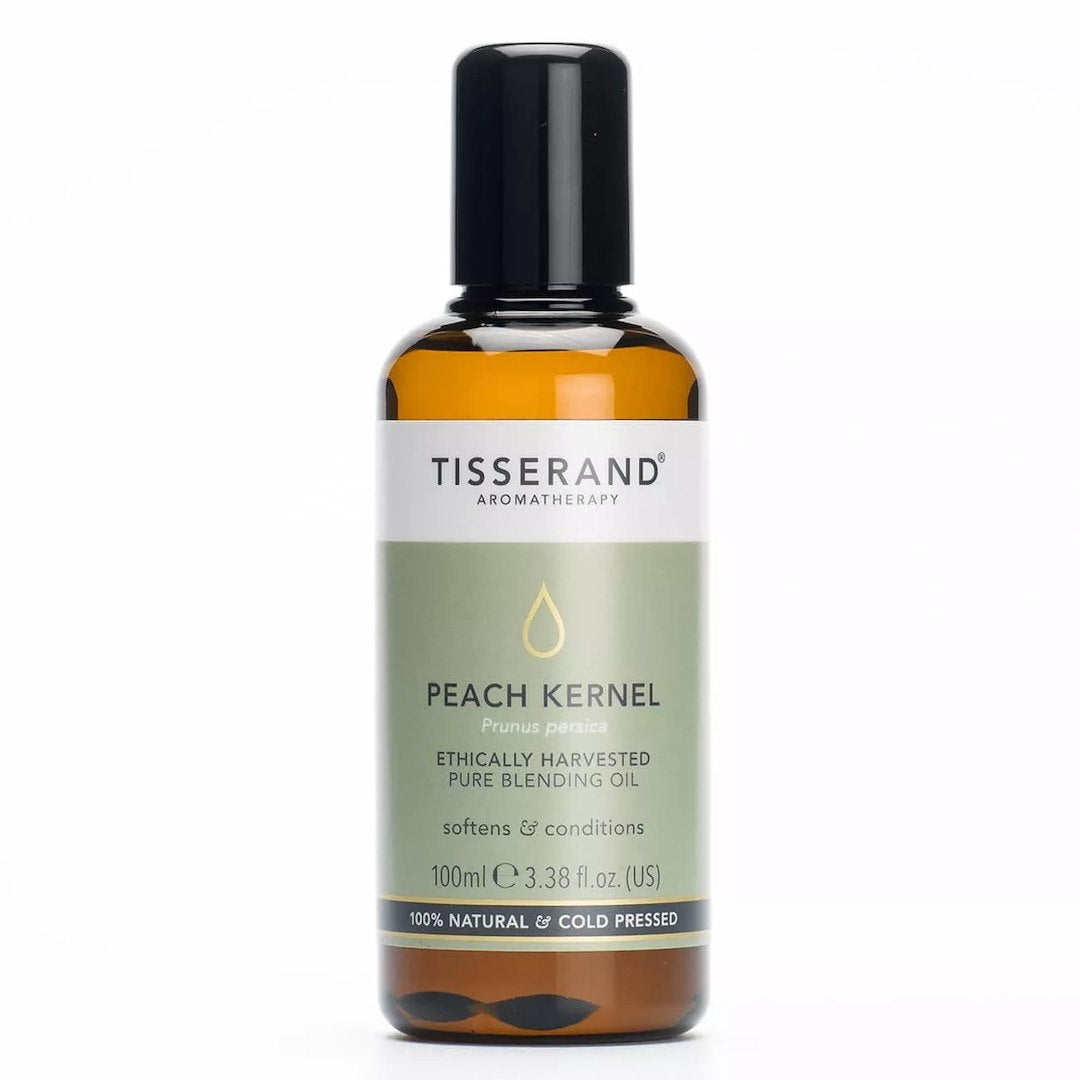 TISSERAND AROMTERAPIJA Persiku kauliņu eļļa ētiski iegūtu eļļu bāzei / Persiku kauliņu masāžas eļļa 100 ml