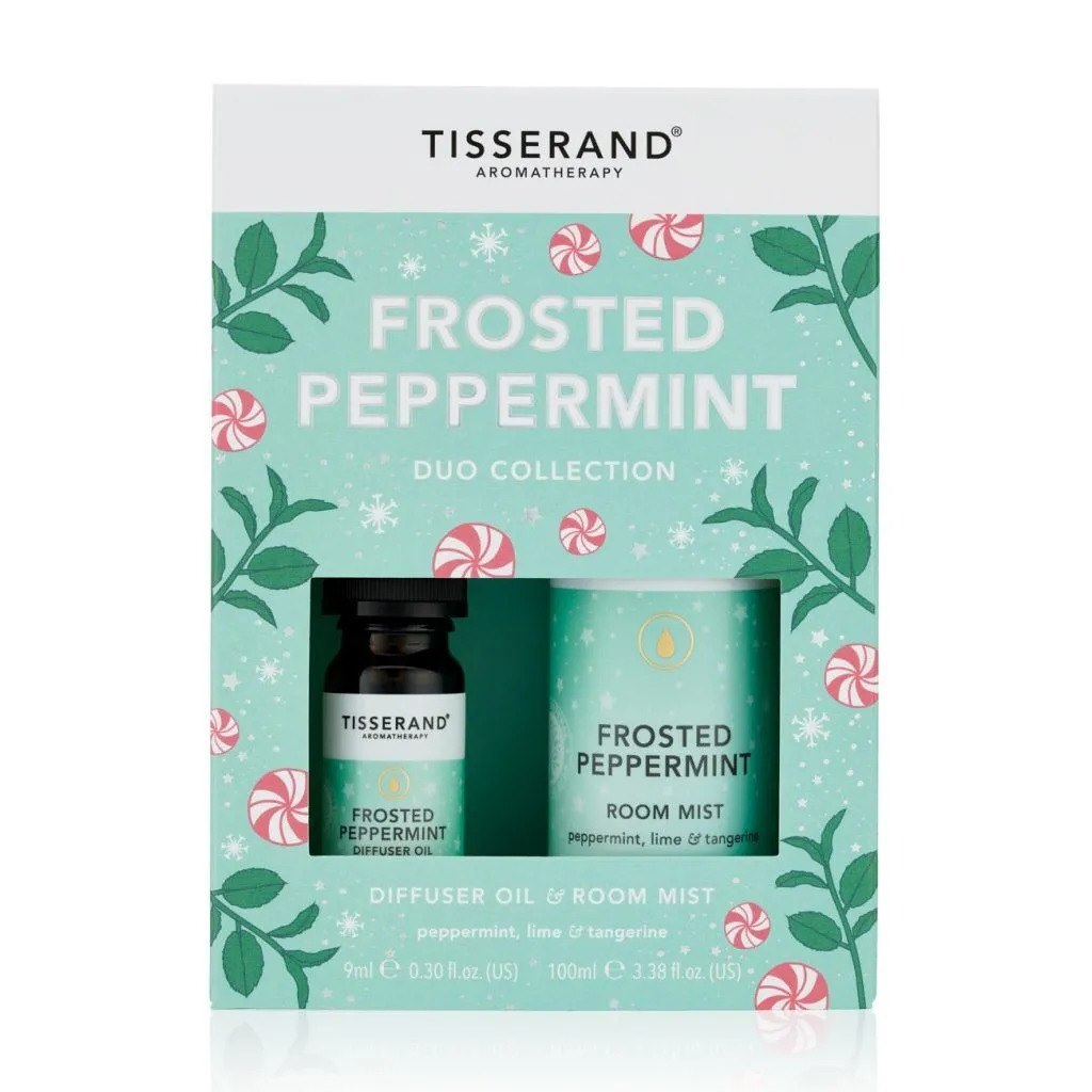 TISSERAND AROMATHERAPY Frosted Peppermint divu aromātu difuzora eļļa un telpu smidzinātājs 1 x 9 ml, 1 x 100 ml