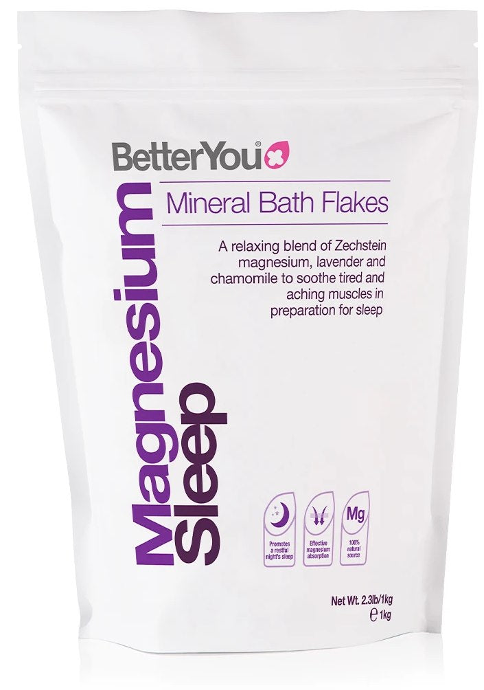 BETTERYOU Magnija pārslas miegam — magnija pārslas vannai labam nakts miegam 1 kg
