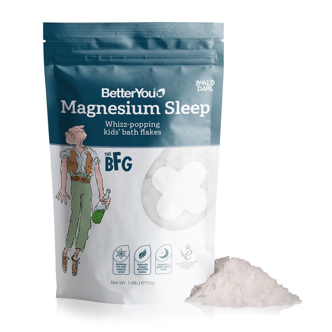BETTERYOU magnija miega vannas pārslas bērniem - magnija vannas pārslas bērniem labākam naktsmieram 750 g