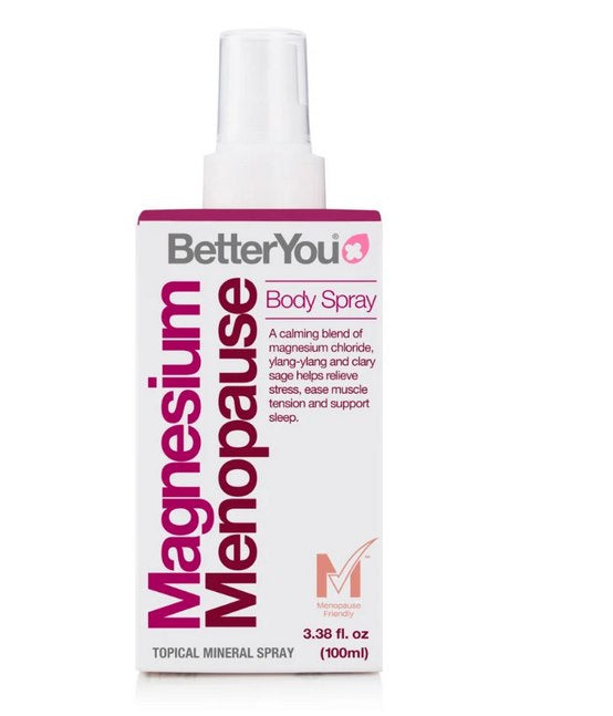 BETTERYOU Magnija menopauzes minerālais ķermeņa aerosols 100 ml