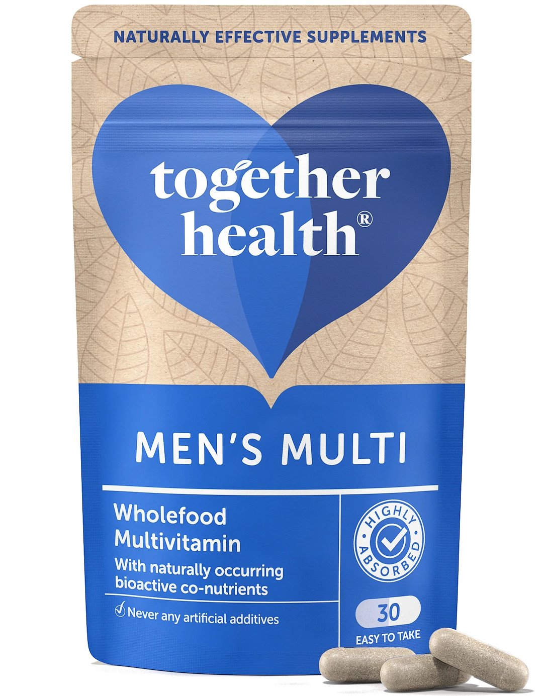 TOGETHER Vīriešu multivitamīni un minerālvielas vīriešiem 30 kapsulas