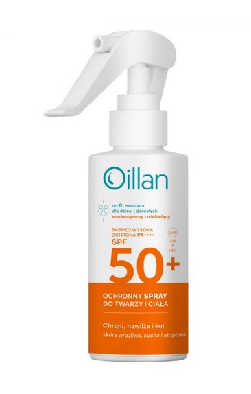 OILLAN Aizsargājošs saules aerosols SPF50 125 ml
