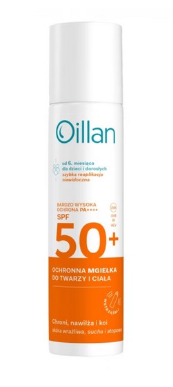OILLAN aizsargājošs saules aerosols SPF50 75 ml