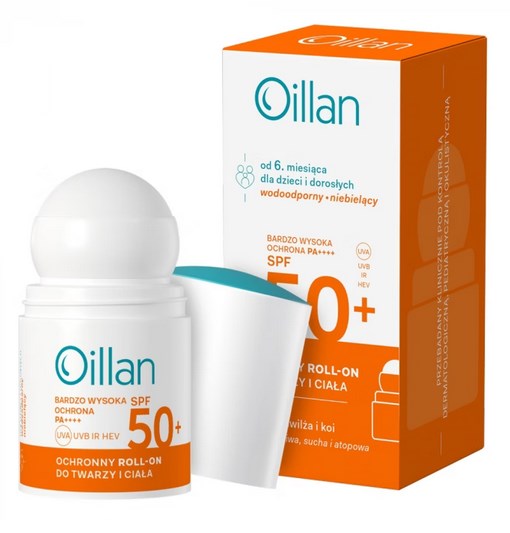OILLAN rullīšu krēms pret sauli ar SPF50 50 ml