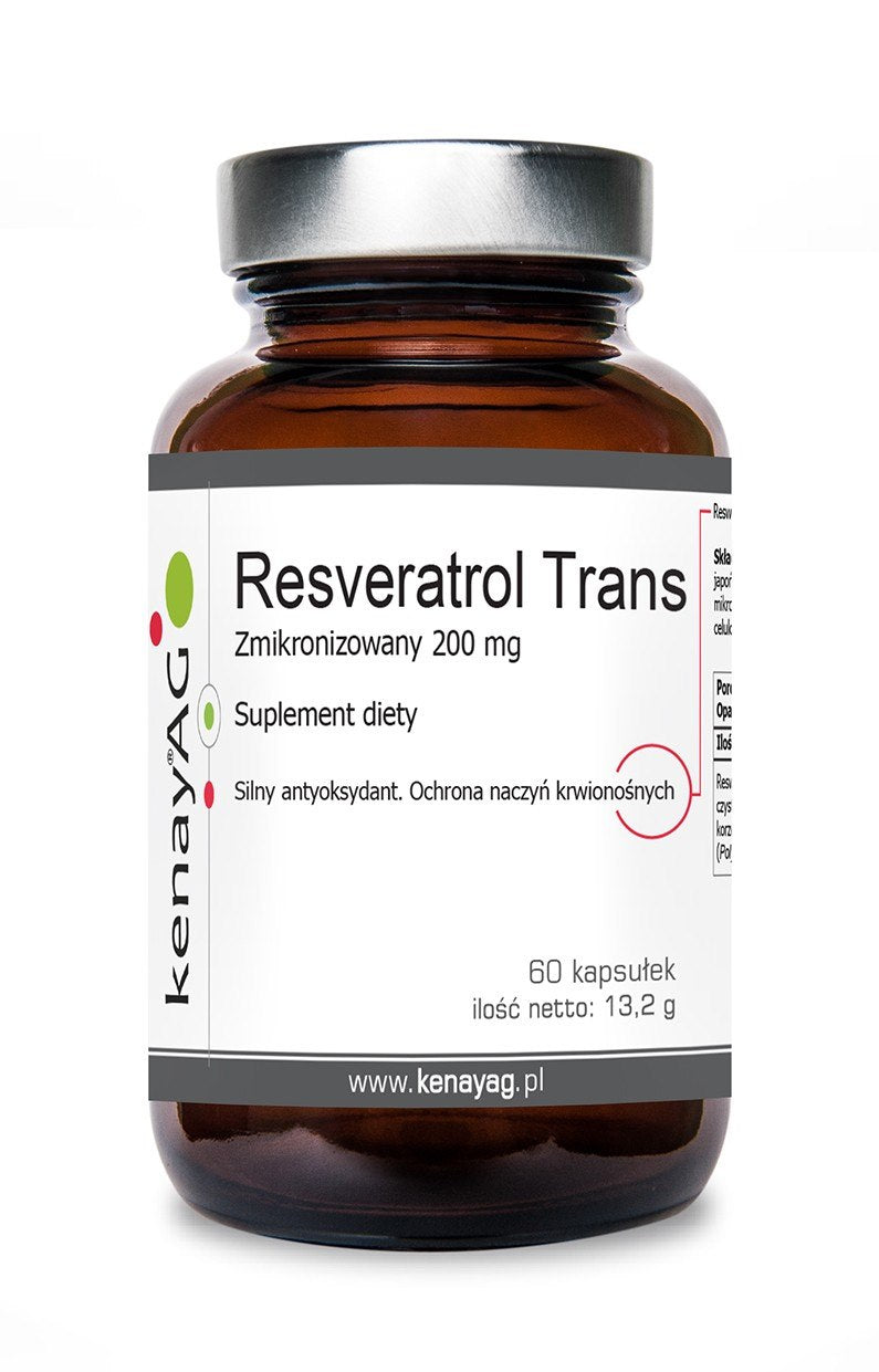 KENAY mikronizēts resveratrols 200 mg 60 kapsulas