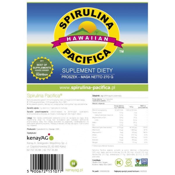 KENAY Havaju Spirulina Pacifica 270 g