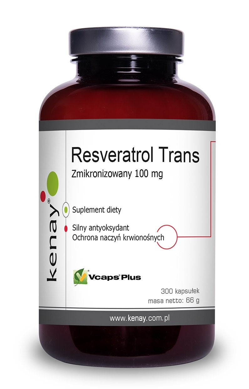 KENAY Mikronizēts Resveratrols 100 mg 300 kapsulas