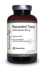 KENAY mikronizēts resveratrols 200 mg 300 kapsulas