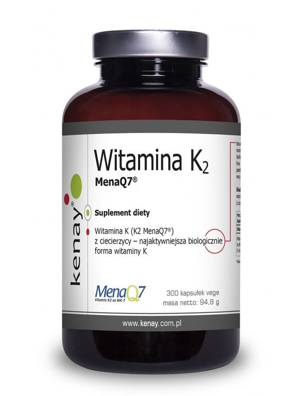 KENAY K2 vitamīns Mena Q7 300 kapsulas