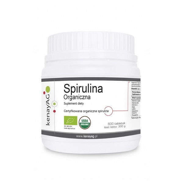 KENAY EKO organiskā spirulīna 600 tabletes
