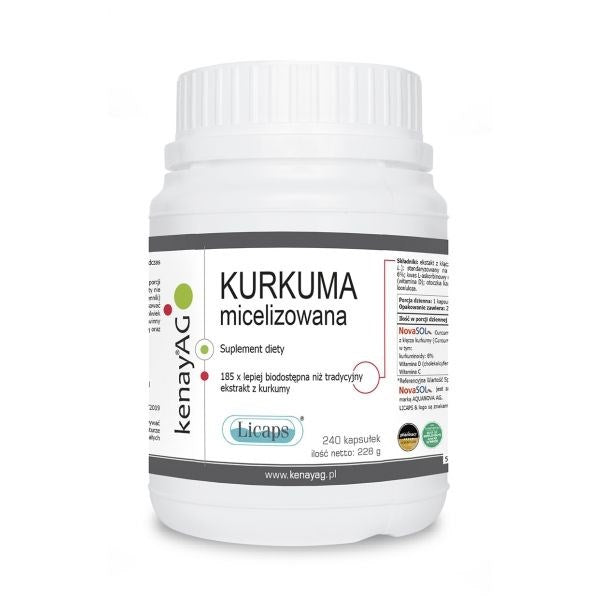 KENAY Micelizēta kurkuma 240 kapsulas