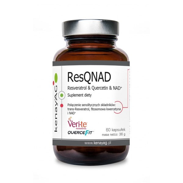 KENAY ResQNAD Resveratrols, kvercetīns, NAD+, 60 kaps.