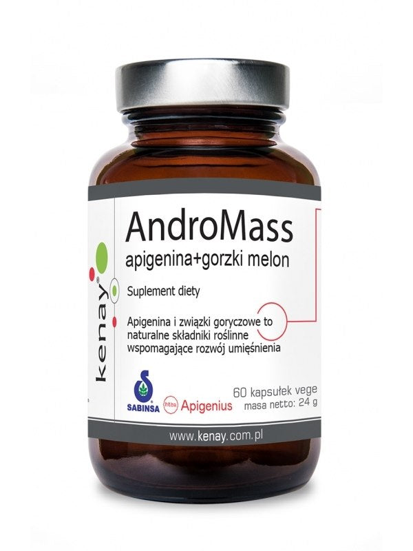 KENAY AndroMass – Apigenīns + rūgtais melone 60 kapsulas