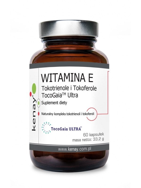 KENAY vitaminas E tokotrienoli ir tokoferoli TocoGaia Ultra 60 kapsulu