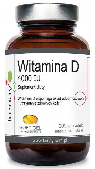 KENAY D3 vitamīns 4000 SV 300 kapsulas