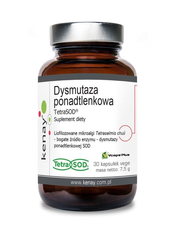 KENAY SOD 750 TV - TetraSOD superoksīda dismutāze, 30 kapsulas