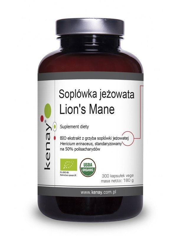 KENAY EKO lauvas krēpes 300 kapsulas