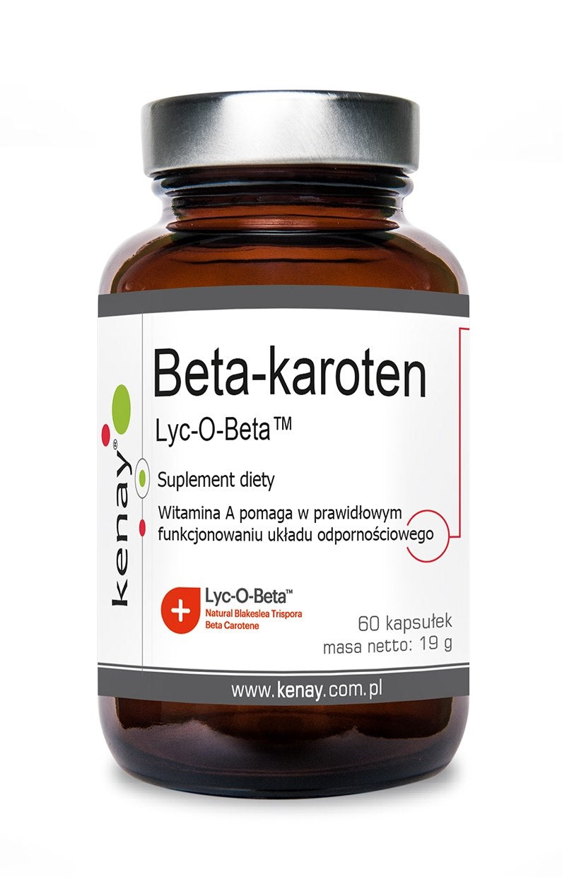 KENAY Beta karotīns provitamīns A Lyc-O-Beta 60 kapsulas