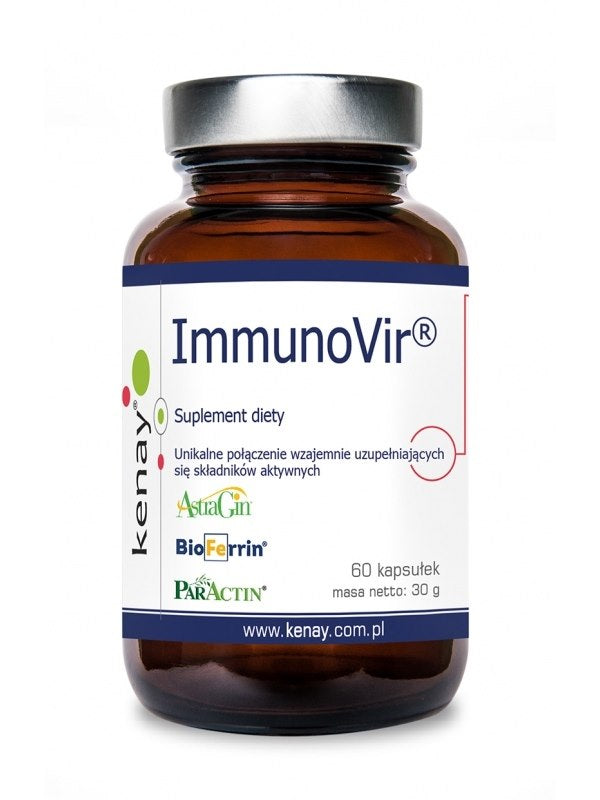 KENAY ImmunoVir - Astragalus, Andrographis, Lakrica un Laktoferīns 60 kapsulas