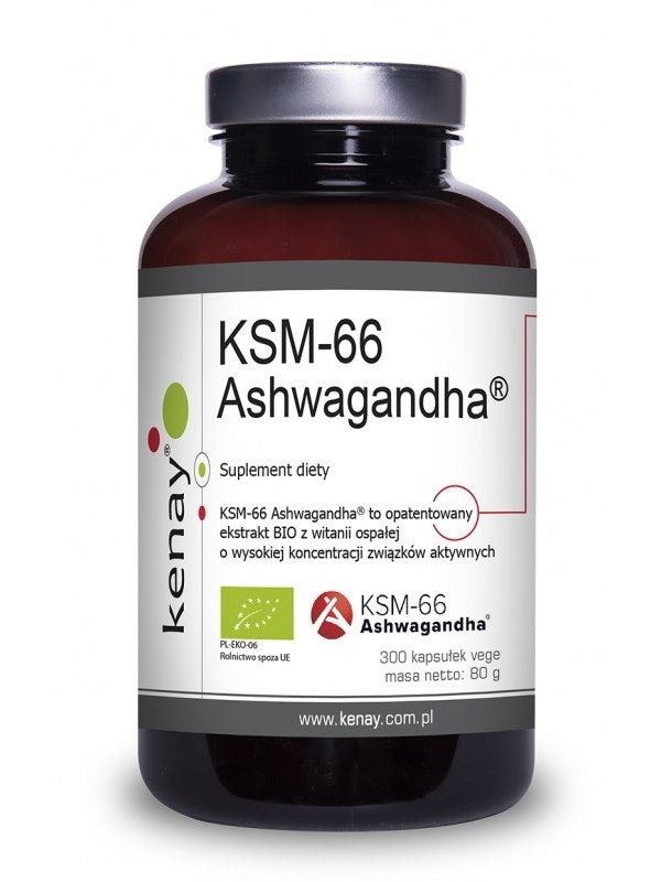 KENAY EKO Ašvaganda KSM-66 300 kapsulas