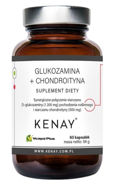 KENAY glikozamīns + hondroitīns 60 kapsulas