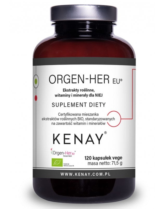 KENAY Orgen-Her augu ekstrakti, vitamīni un minerālvielas SIEVIETĒM 120 kapsulas