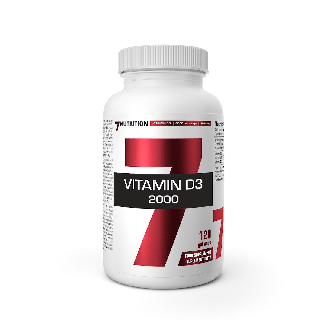 7Nutrition D vitamīns 2000 – D vitamīns 2000 IU 120 kaps.