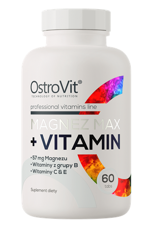 Ostrovit Magnis Max + Vitamīns B6 60 tabletes