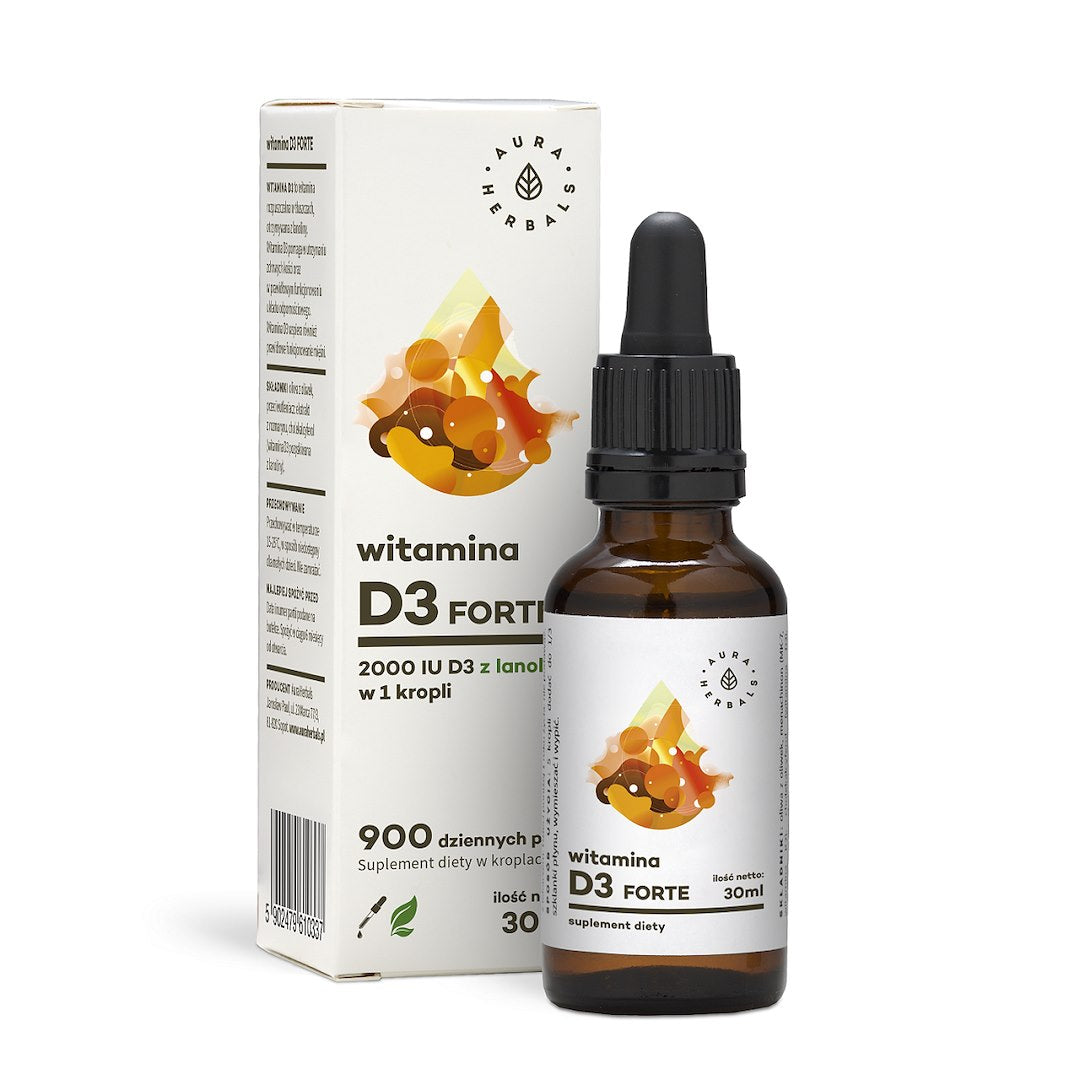 AURA HERBALS D3 vitamīna Forte pilieni 30 ml