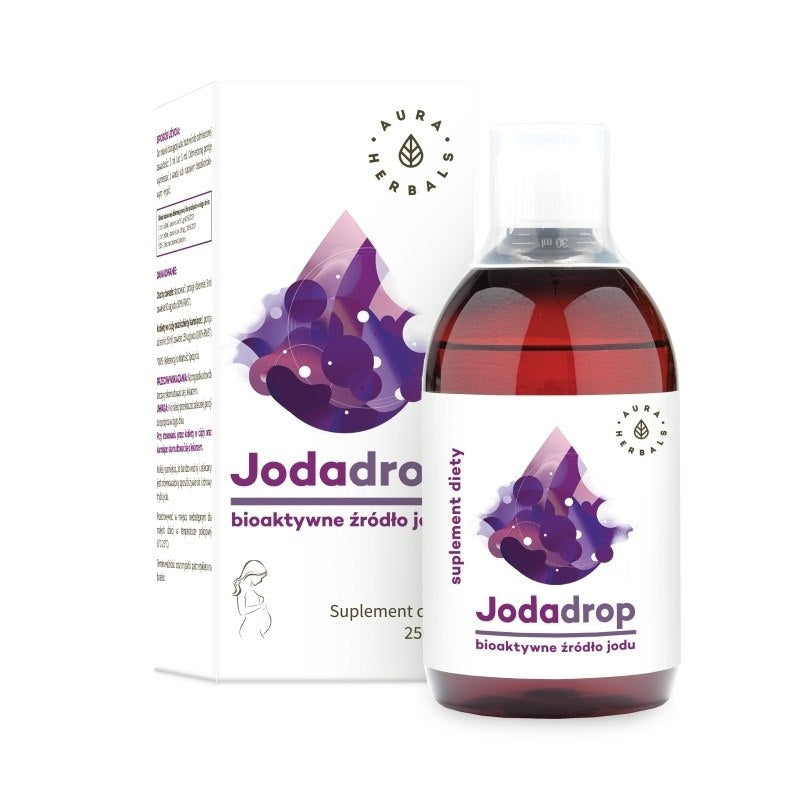 AURA HERBALS Jodadrop – bioaktīva joda avots – šķidrums 250 ml