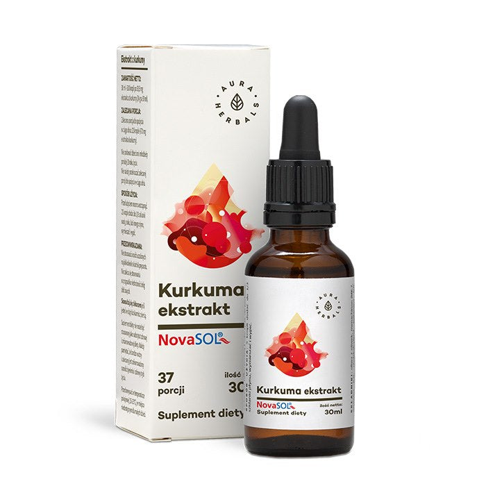 AURA HERBALS Kurkumas Nova Sol ekstrakts pilienos 30 ml