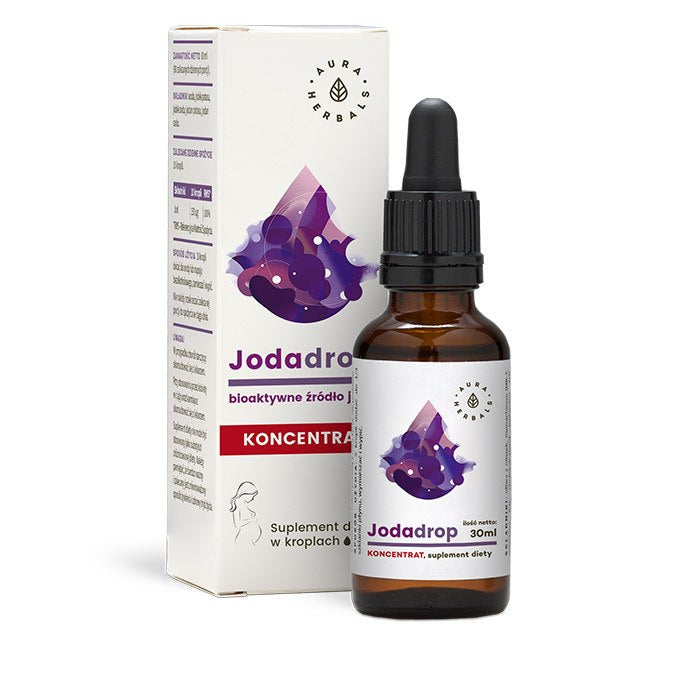 AURA HERBALS Jodadrop - bioaktīva joda avots - koncentrāts, pilieni 30 ml
